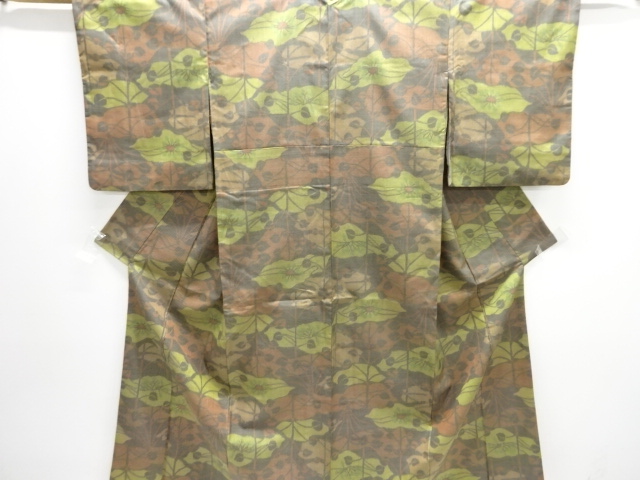 JAPANESE KIMONO / OMESHI / NISHIJIN-ORI / WOVEN FLOWER